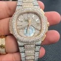 Hip Hop Customized Iced out Lab Grown Diamond Watch for Men VVS Diamond Watch Gift