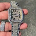 Hip Hop Customized Iced out Lab Grown Diamond Watch for Men VVS Diamond Watch Gift