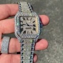 Hip Hop Customized Iced out Lab Grown Diamond Watch for Men VVS Diamond Watch Gift