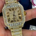High Quality Fully Customized Iced Out Lab Grown Diamond Watch for Men Hip Hop Diamond Jewelry
