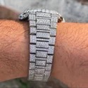 Top Quality Customized Iced Out Lab Grown Watch Stainless Steel Best Quality Diamond Watch