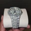 Top Quality Customized Iced Out Lab Grown Watch Stainless Steel Best Quality Diamond Watch
