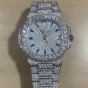 Top Quality Customized Iced Out Lab Grown Watch Stainless Steel Best Quality Diamond Watch