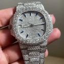 Top Quality Customized Iced Out Lab Grown Watch Stainless Steel Best Quality Diamond Watch