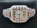 Top Quality Customized Iced Out Lab Grown Watch Stainless Steel Best Quality Diamond Watch