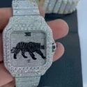 Top Quality Customized Iced Out Lab Grown Watch Stainless Steel Best Quality Diamond Watch