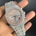 Top Quality Customized Iced Out Lab Grown Watch Stainless Steel Best Quality Diamond Watch