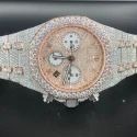 Top Quality Customized Iced Out Lab Grown Watch Stainless Steel Best Quality Diamond Watch