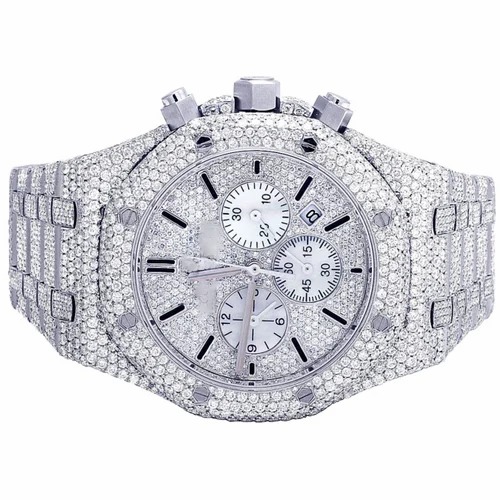 Top Quality Customized Iced Out Lab Grown Watch Stainless Steel Best Quality Diamond Watch