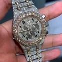 Best Selling Fully Customized Iced Out Diamond Lab Grown Watch for Men Hip Hop Diamond Jewelry