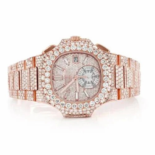 Top Quality Diamond Lab Grown Watch on Factory Price DEF Lab Grown Diamond Iced Out Watch