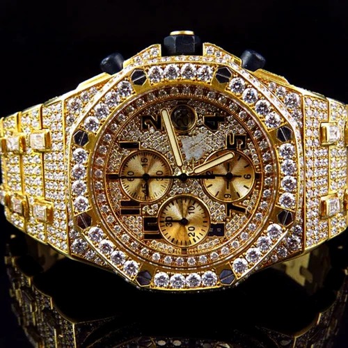 Hip Hop Customized Iced out Lab Grown Diamond Watch for Men VVS Diamond Watch Gift