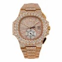 High Quality Hip Hop Customized Iced out Lab Grown Diamond Watch for Men VVS Diamond Watch