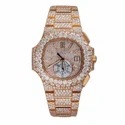 High Quality Hip Hop Customized Iced out Lab Grown Diamond Watch for Men VVS Diamond Watch