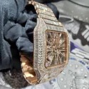 High Quality DEF Lab Grown Diamond Watch Colorless Diamond Hip Hop Style Diamond Watch
