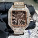 High Quality DEF Lab Grown Diamond Watch Colorless Diamond Hip Hop Style Diamond Watch