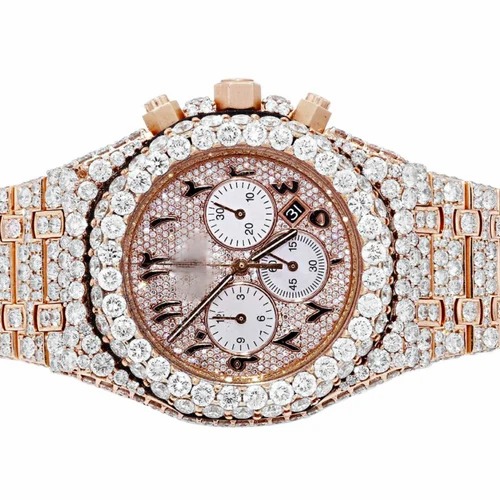 Trending VVS Lab Grown Diamond Studded Iced Out Diamond Watch for Men Best Fashion Jewelry