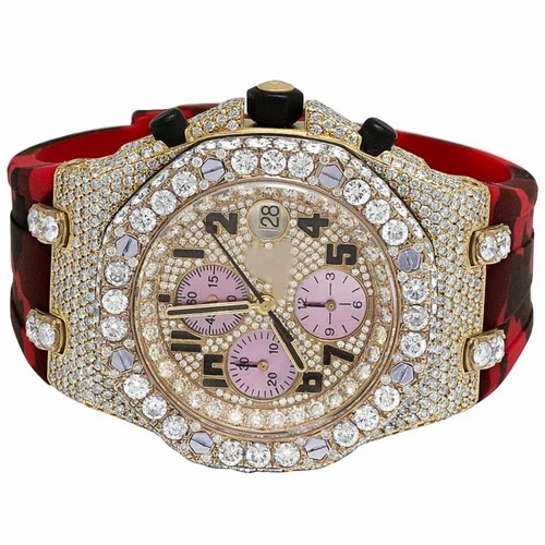 Best Selling Customized Iced Out Lab Grown Watch Stainless Steel Best Quality Diamond Watch