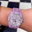 Top Quality Lab Grown Diamond Watch on Factory Price DEF Lab Grown Diamond Iced Out Watch