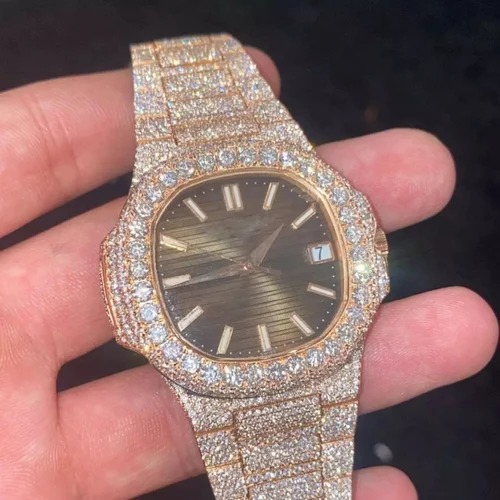 Trending VVS Lab Grownn Diamond Studded Iced Out Diamond Watch for Men Best Fashion