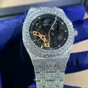 Trending VVS Lab Grown Diamond Studded Iced Out Diamond Watch for Men Best Fashion Jewelry Gift