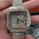 High Quality Hip Hop Customized Iced out Lab Grown Diamond Watch for Men VVS Diamond Watch Gift