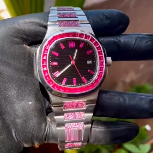 Good Quality Hip Hop Customized Iced out Lab Grown Diamond Watch for Men VVS Diamond Watch Gift