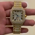 Good Quality Hip Hop Customized Iced out Lab Grown Diamond Watch for Men VVS Diamond Watch Gift