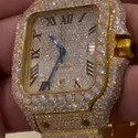 Good Quality Hip Hop Customized Iced out Lab Grown Diamond Watch for Men VVS Diamond Watch Gift