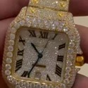 Good Quality Hip Hop Customized Iced out Lab Grown Diamond Watch for Men VVS Diamond Watch Gift