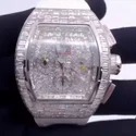 Hip Hop Customized Iced out Lab Grown Diamond Watch for Men VVS Diamond Watch Gift