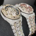 Premium Hip Hop Customized Iced out Lab Grown Diamond Watch for Men VVS Diamond Watch Gift