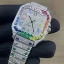 Good Quality Hip Hop Customized Iced out Lab Grown Diamond Watch for Men VVS Diamond Watch Gift