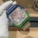 Good Quality Hip Hop Customized Iced out Lab Grown Diamond Watch for Men VVS Diamond Watch Gift