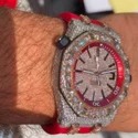 Good Quality Hip Hop Customized Iced out Lab Grown Diamond Watch for Men VVS Diamond Watch Gift