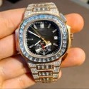 Best Quality Fully Customized Iced Out Diamond Lab Grown Watch for Men Hip Hop Diamond Jewelry