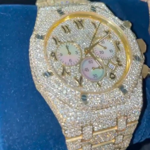 Top Quality Diamond Lab Grown Watch on Factory Price DEF Lab Grown Diamond Iced Out Watch
