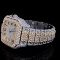 Top Quality Lab Grown Diamond Watch on Factory Price DEF Lab Grown Diamond Iced Out Watch