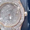 High Quality Custom Watch for Men Iced out Lab Grown Diamond Studded Watch Hip Hop Diamond Jewelry