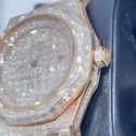 High Quality Custom Watch for Men Iced out Lab Grown Diamond Studded Watch Hip Hop Diamond Jewelry