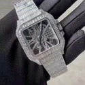High Quality Customized Iced Out Lab Grown Watch Stainless Steel Best Quality Diamond Watch
