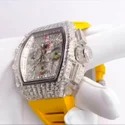 High Quality DEF Lab Grown Diamond Watch Colorless Diamond Hip Hop Style Diamond Watch