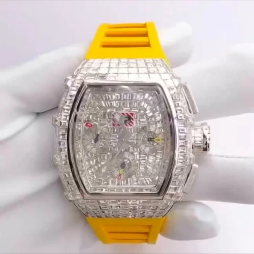 High Quality DEF Lab Grown Diamond Watch Colorless Diamond Hip Hop Style Diamond Watch