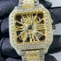Top Quality Lab Grown Diamond Watch on Factory Price DEF Lab Grown Diamond Iced Out Watch