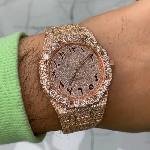 Top Quality Lab Grown Diamond Watch on Factory Price DEF Lab Grown Diamond Iced Out Watch