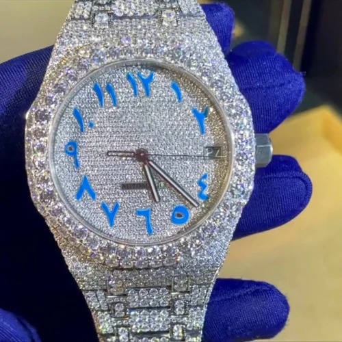 Good Quality Iced Out Lab Grown Watch for Men VVS Diamonds Best Fashion Jewelry Gift