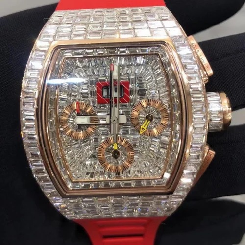 High Quality Fully Customized Iced Out Lab Grown Diamond Watch for Men Hip Hop Diamond Jewelry watch