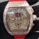High Quality Fully Customized Iced Out Lab Grown Diamond Watch for Men Hip Hop Diamond Jewelry watch