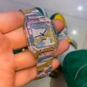 High Quality Iced Out DEF Lab Moissanite Diamond Watch Colorless Diamond Hip Hop Style Diamond Watch
