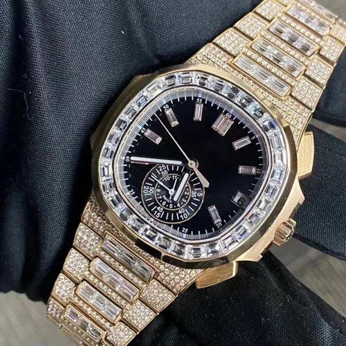Premium Quality Fully Customized Iced Out Diamond Moissanite Watch for Men Hip Hop Diamond Jewelry